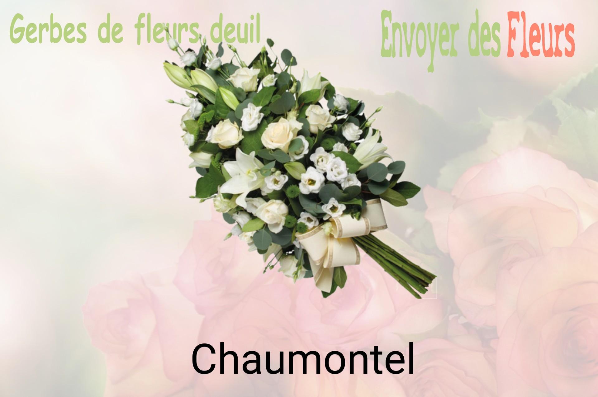Gerbe de fleurs de deuil livrée à Chaumontel